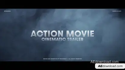 Action Movie Cinematic Trailer Titles template preview