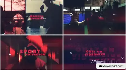 Action Sport Promo - Sport Glitch Style Openers template preview