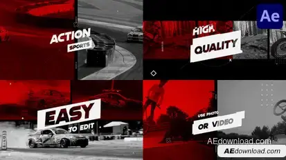 Action Sports for After Effects Openers template preview