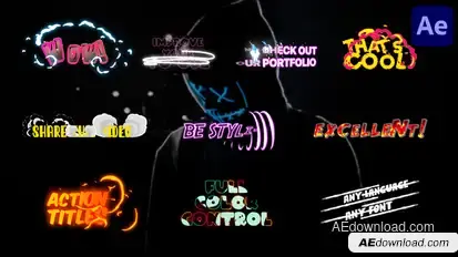 Action Titles | After Effects Titles template preview