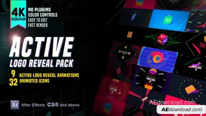 Active Logo Reveal Pack Logo Stings template preview
