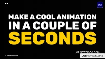 Adaptive Text Animation  AE Titles template preview