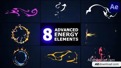 Advanced Energy Elements | After Effects Elements template preview