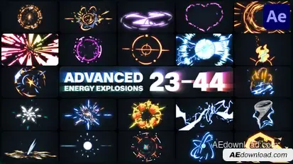 Advanced Energy Explosions Pack for After Effects Elements template preview