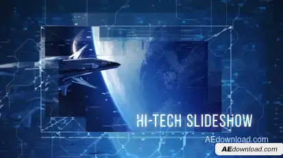 Advanced Hi-tech Slideshow Video Displays template preview