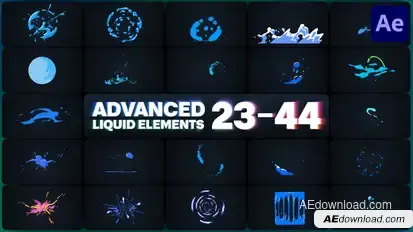 Advanced Liquid Elements for After Effects Elements template preview