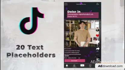Advertising TikTok Openers template preview