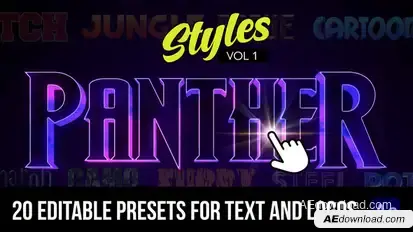 AE Cinematic Styles Elements template preview