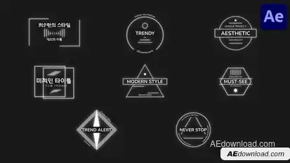 Aestethic Titles for After Effects Titles template preview