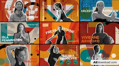 Aesthetic Celeste Freeze Frame Pack Elements template preview