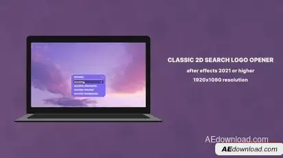 Videohive After Effects Classic 2D Search Logo Opener 60fps Logo Stings template preview
