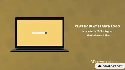 Videohive After Effects Classic Flat Search Logo 60fps Logo Stings template preview