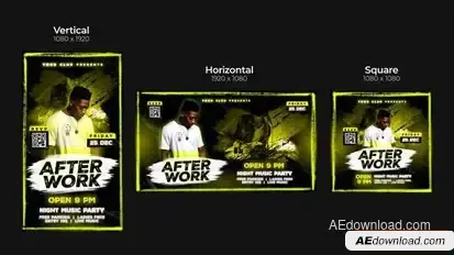 After Work Instagram Reel Openers template preview