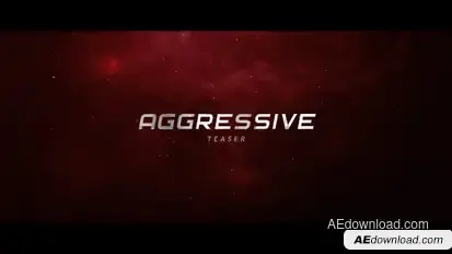 Aggressive Teaser Titles template preview