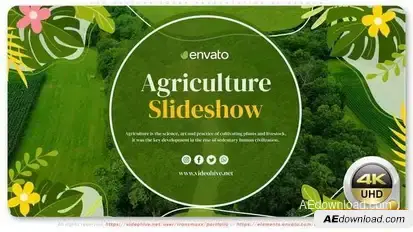 Agriculture Today Presentation Slideshow Openers template preview