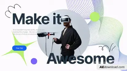 AI Agency Promo Video Displays template preview