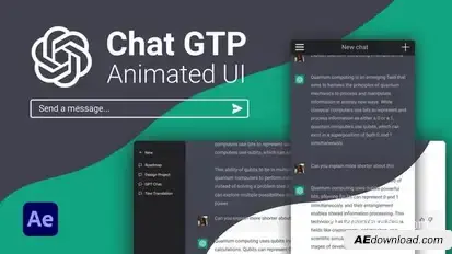 AI Chat GPT UI Elements template preview