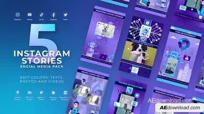 AI Chatbot Vertical Reel – Artificial Intelligence Agent AI Promo Product Promo template preview