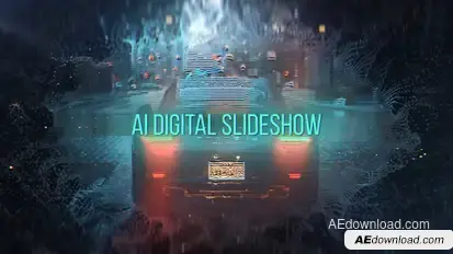 AI Digital Slideshow Video Displays template preview