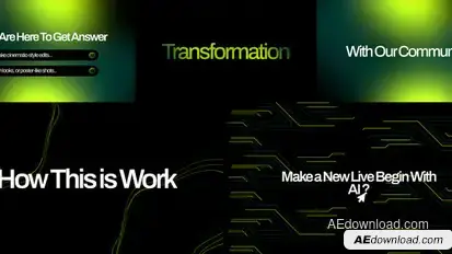 AI Intro After Effect Elements template preview