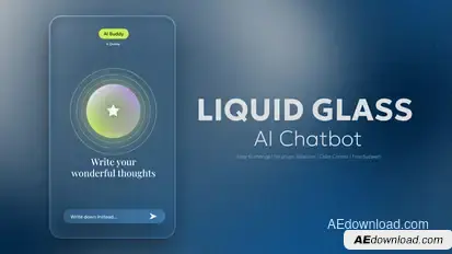 AI Liquid Glass Product Promo template preview