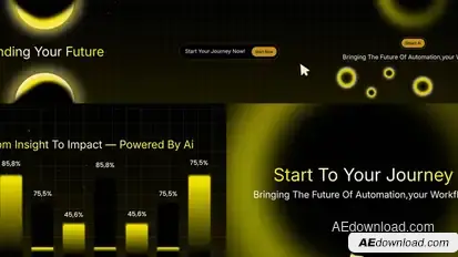 AI SaaS Product Promo Video Elements template preview