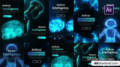 Ai Stories and Posts Pack Elements template preview