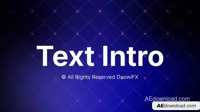 AI Text Intro Titles template preview