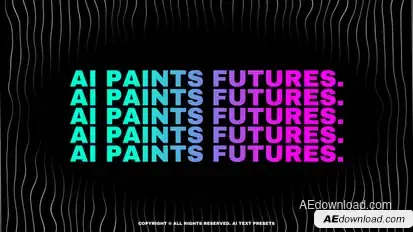 AI Text Presets Titles template preview