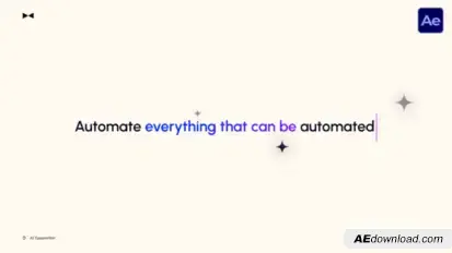 AI Typewriter  AE Titles template preview
