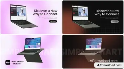 AI Website Presentation | Laptop Mockup Product Promo template preview