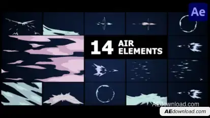 Air Elements | After Effects Elements template preview
