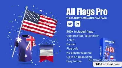 All Flags Pro Elements template preview