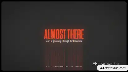 Almost There - Cinematic Motivational Opener Openers template preview