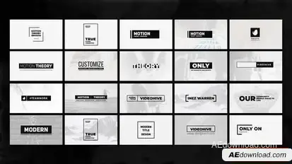 Videohive Alpha Titles 23222368 Titles template preview