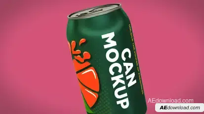 Aluminum Can Mockup Product Promo template preview