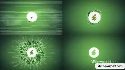 Ambient Particle Logo for After Effects Logo Stings template preview