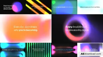 Ambient Text Intro Titles template preview