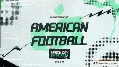 American Football Intro Openers template preview