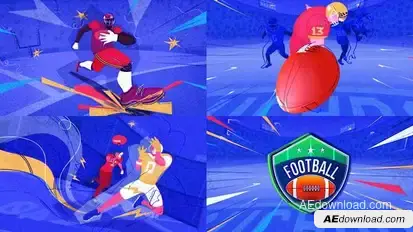 American Football Intro Openers template preview