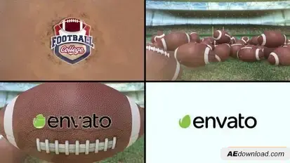 American Football Logo Reveal 3 Logo Stings template preview