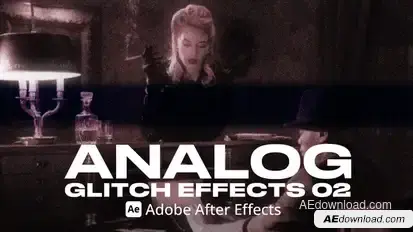 Analog Glitch Effect 02 Ae Elements template preview