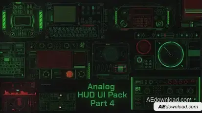 Analog HUD UI Pack 4 Elements template preview