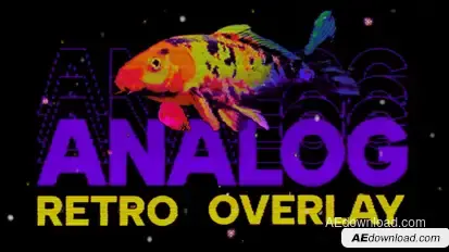 Analog Retro Overlay Elements template preview