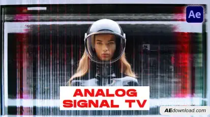 Analog Signal TV Transitions | After Effects Elements template preview