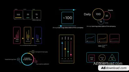 Analytics Graphic Pack Infographics template preview