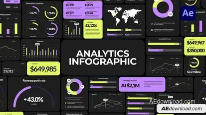Analytics Infographics | Business Graphics & Charts Infographics template preview