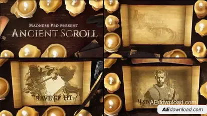 Ancient Scroll History Project Openers template preview