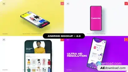 Android Mockup - Package 02 Product Promo template preview