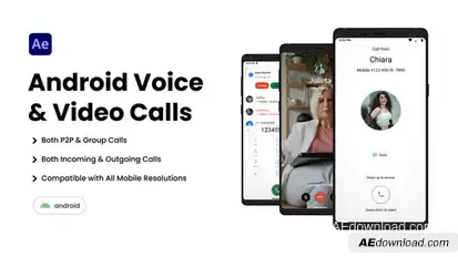 Android Phone Call Creator Elements template preview